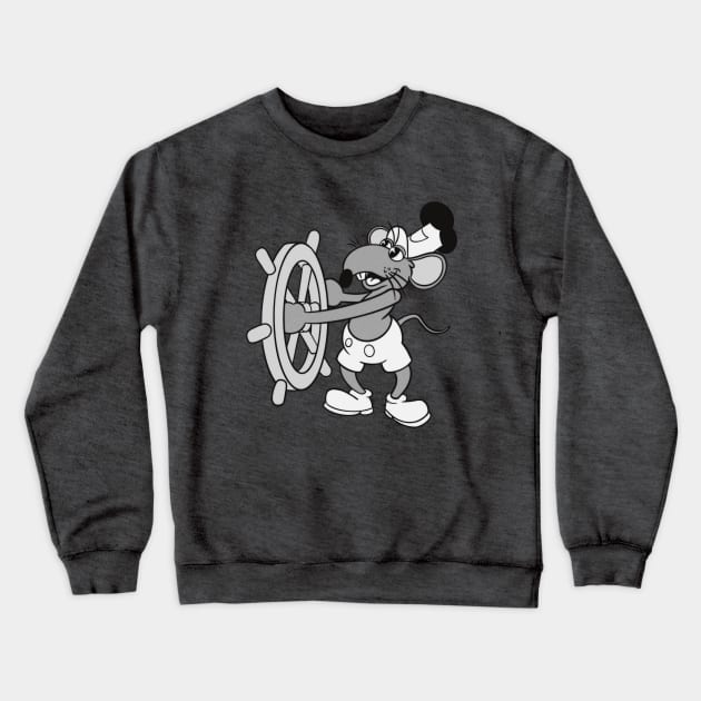 Steamboat Rizzo Crewneck Sweatshirt by jfeldmanart